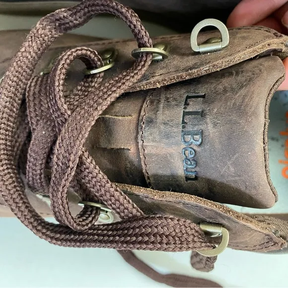 LL Bean TEK 2.5 Mens Low Top Brown Leather Outdoor Athletic Shoes Size 13 Medium