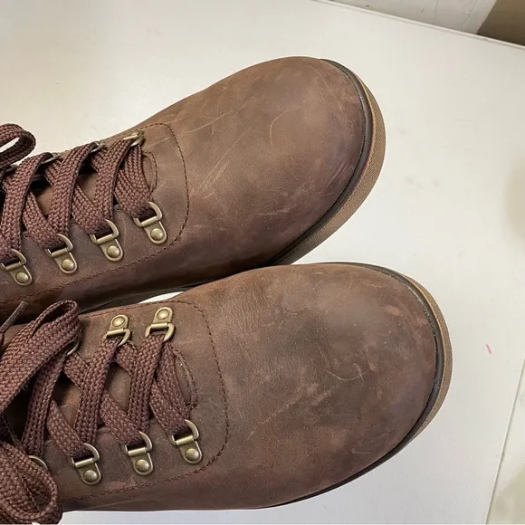 LL Bean TEK 2.5 Mens Low Top Brown Leather Outdoor Athletic Shoes Size 13 Medium