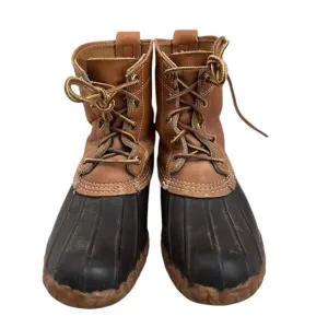 L.L. Bean Women 8 Maine Hunting 8-Inch Boots Made USA Classic Duck Shoes Vintage