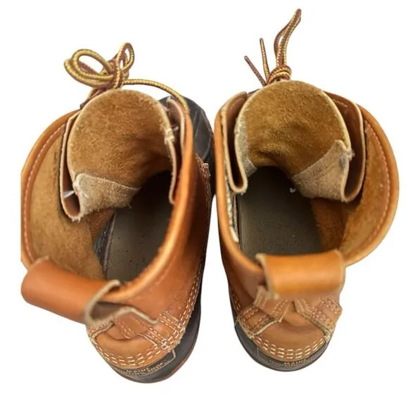 L.L. Bean Women 8 Maine Hunting 8-Inch Boots Made USA Classic Duck Shoes Vintage