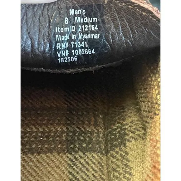 LL Bean Pebble Leather Moccasin Slip-On Loafer Driving Shoes Mens Size 8