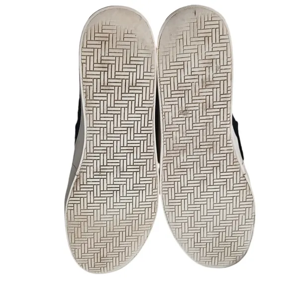 Loeffer Randall Calf Hair Black and White Platform Loafer Sneakers Women's sz 7