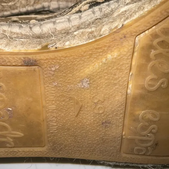 Loeffler Randall Gold Espadrille Slip-On Shoes