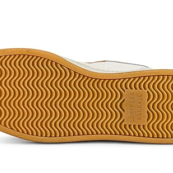 Loeffler Randall Kiera White Leather, Suede &amp; Cow Hair Low Top Platform Sneakers