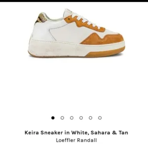 Loeffler Randall Kiera White Leather, Suede &amp; Cow Hair Low Top Platform Sneakers