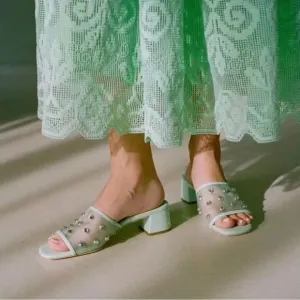 Loeffler Randall seafoam Brooke shoes