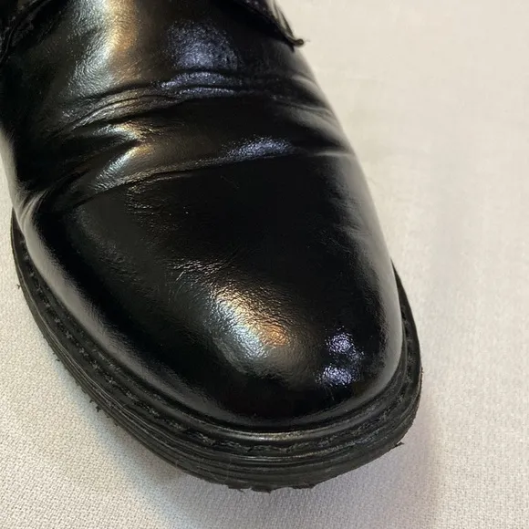 London Fog Mens Tyler Black Chukka Ankle Lace Up Boots EUC Size 11.5