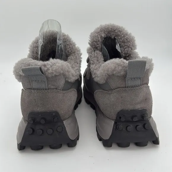 LONZA women’s Bimberi genuine suede leather /genuine wool grey winter Bootie 8.5