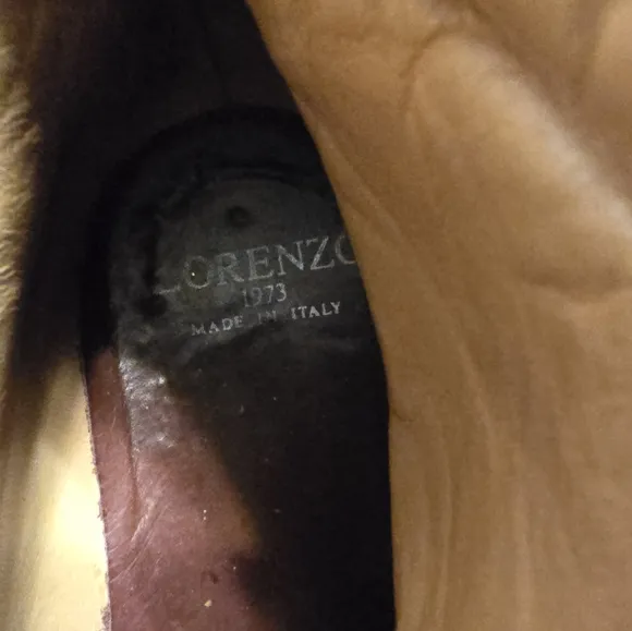 LORENZO 1973 MEN'S ITALY MADE XL LIGHT SOFT BROWN BOOTS LEATHER TIE-UP SIZE 10.5