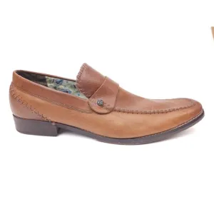 Lounge By Mark Nason Brown Leather Slip On Loafers 72006 Shoes Men's Size 11