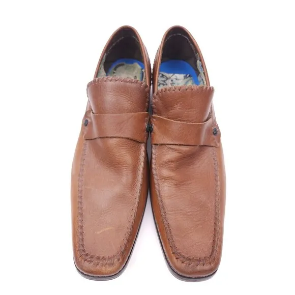 Lounge By Mark Nason Brown Leather Slip On Loafers 72006 Shoes Men's Size 11