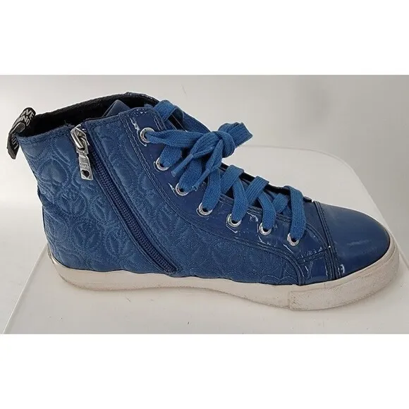 Love Moschino Quilted Hearts Peace High Top Sneakers