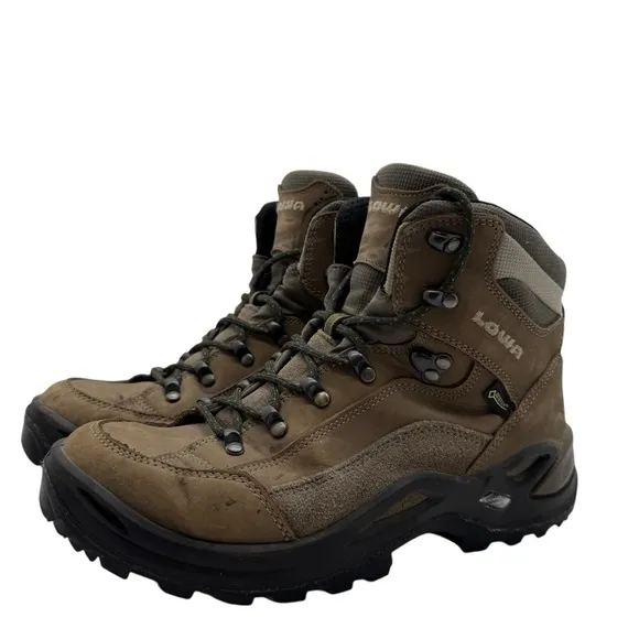Lowa Renegade GTX Mid Womens 8.5 Gore-Tex Hiking Boots Shoes Leather Ankle Trail