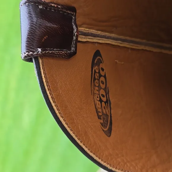 Lucchese 2000 Milano Goat Antique Brown Leather Cowboy Boots T3083R4 9.5 D