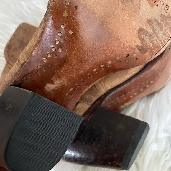 Lucchese Bootmaker Women's Catalina-Brown Floral Printed Shortie Ankle Bootie 10