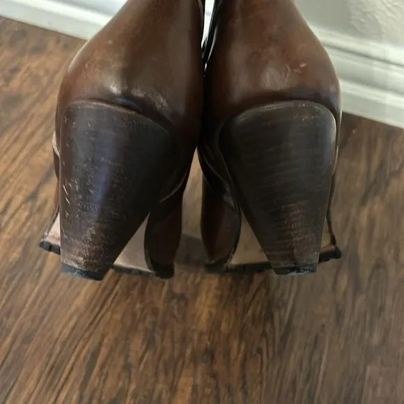 Lucchese Charlie Horse Harness Heeled Boots 8