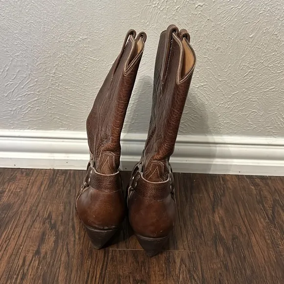 Lucchese Charlie Horse Harness Heeled Boots 8