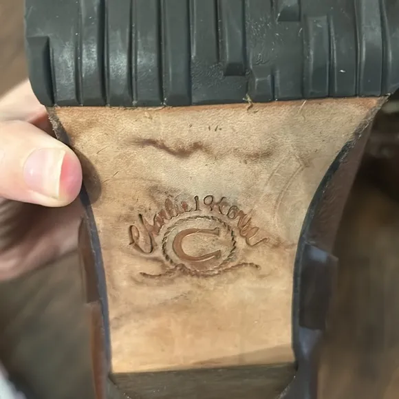 Lucchese Charlie Horse Harness Heeled Boots 8