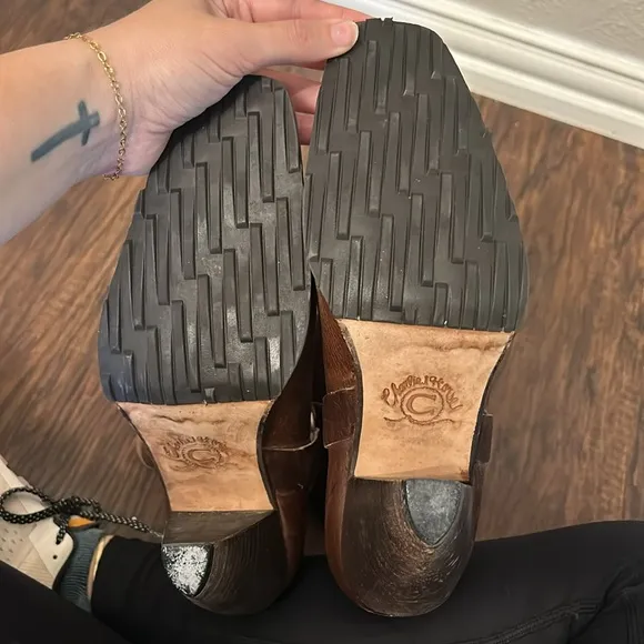 Lucchese Charlie Horse Harness Heeled Boots 8