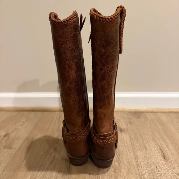 Lucchese Women's Honey Harness Square Toe Boots