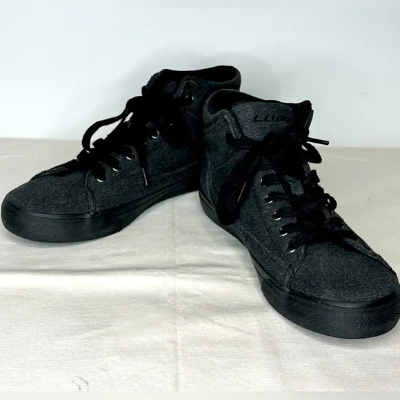 Lugz Men’s Grayish Black Canvas Lace-up High-top‎ Sneakers Sz 8