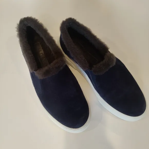 M. GEMI The Cerchio Shearling Sneakers Slip-On
