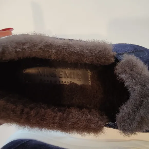M. GEMI The Cerchio Shearling Sneakers Slip-On