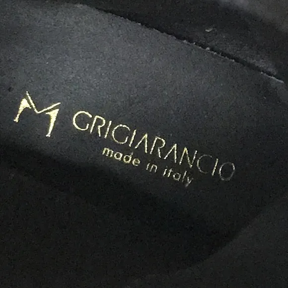 M Grigiarancio Made in Italy hand made Leather Boots.