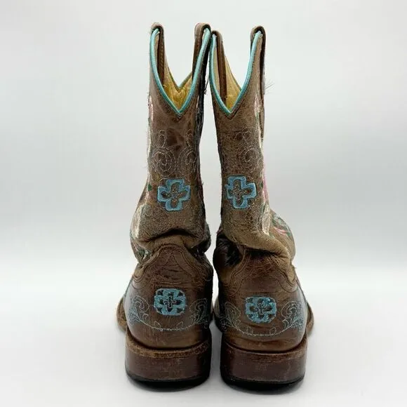 Macie Bean Little Girls Honey Bunch Western Boots / Square Toe - Big Kids 2