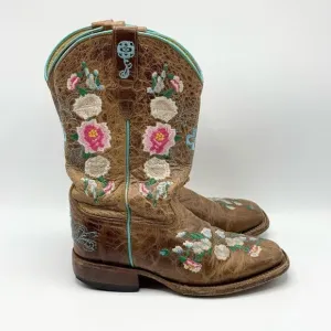 Macie Bean Little Girls Honey Bunch Western Boots / Square Toe - Big Kids 2