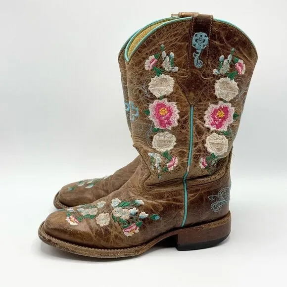 Macie Bean Little Girls Honey Bunch Western Boots / Square Toe - Big Kids 2