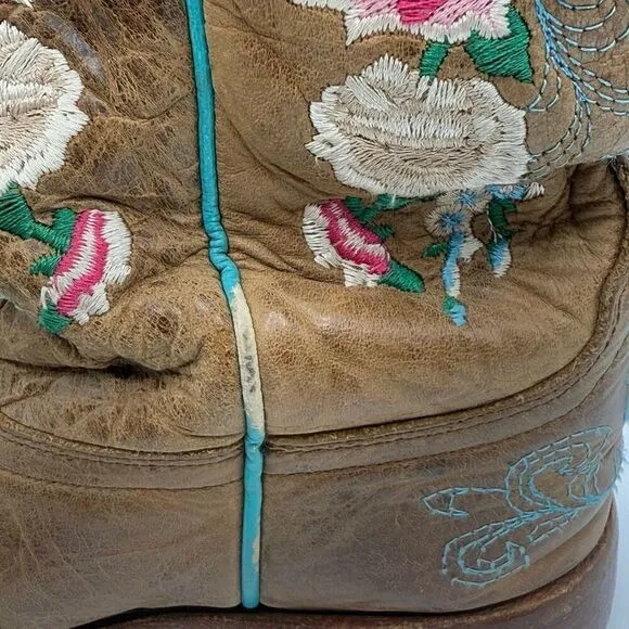Macie Bean Little Girls Honey Bunch Western Boots / Square Toe - Big Kids 2
