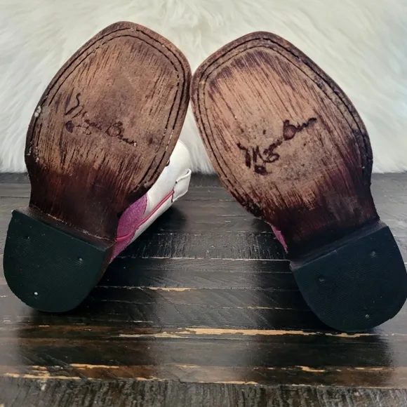 Macie Bean Toddler Pink Unicorn Cowgirl Boots Size 6