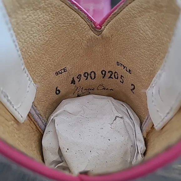 Macie Bean Toddler Pink Unicorn Cowgirl Boots Size 6