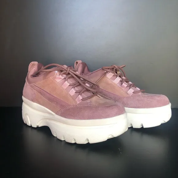 Madden Girl  Bounce Platform Sneakers Pink Size 8.5