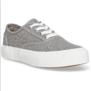 Madden Girl Gray Bexx Lace-Up Sneakers
