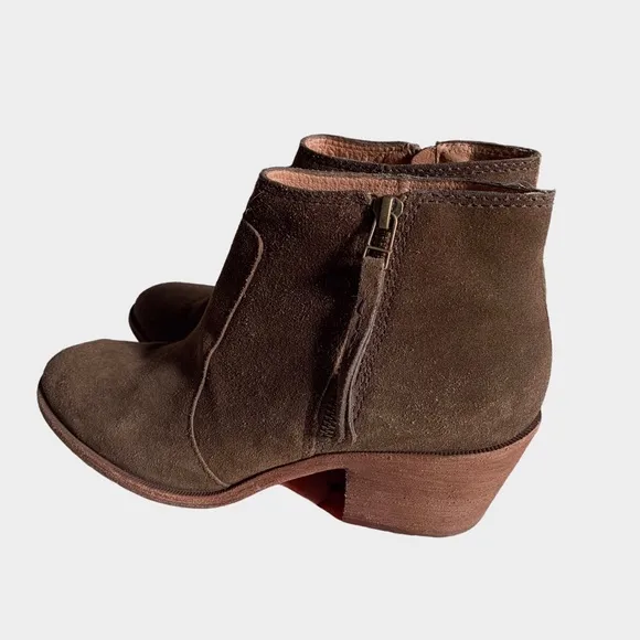 MADEWELL JANICE BROWN LEATHER BOOTIE