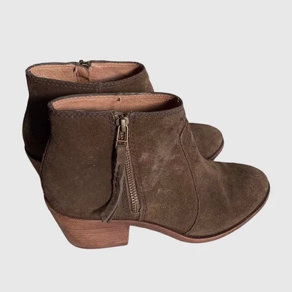 MADEWELL JANICE BROWN LEATHER BOOTIE
