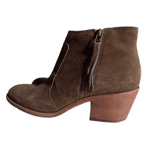 MADEWELL JANICE BROWN LEATHER BOOTIE
