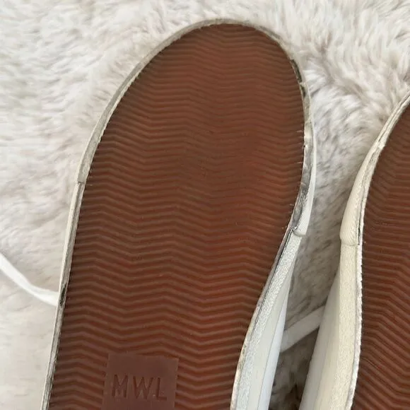 Madewell Sidewalk High-Top Sneakers White Size 11