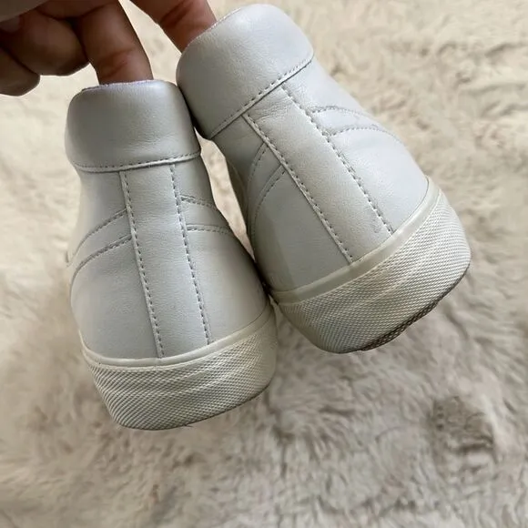 Madewell Sidewalk High-Top Sneakers White Size 11