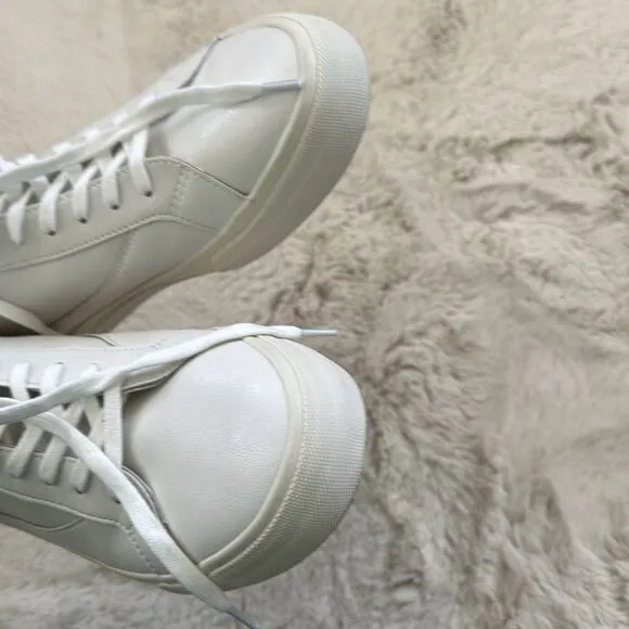 Madewell Sidewalk High-Top Sneakers White Size 11