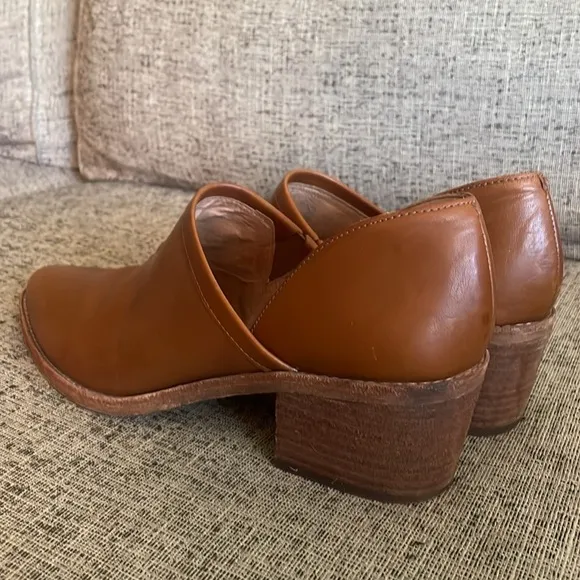 Madewell The Brady Tan Leather Bootie Size 9