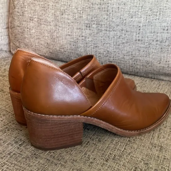 Madewell The Brady Tan Leather Bootie Size 9