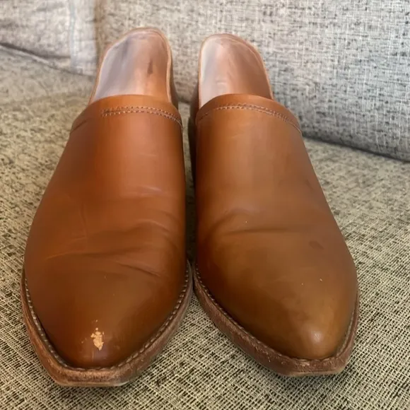 Madewell The Brady Tan Leather Bootie Size 9