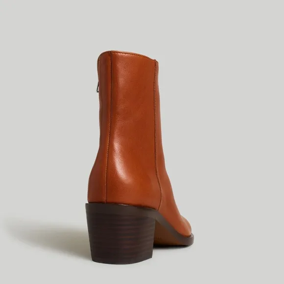 Madewell ‘The Darcy’ Ankle Boot in Warm Cinnamon, Size 6 1/2