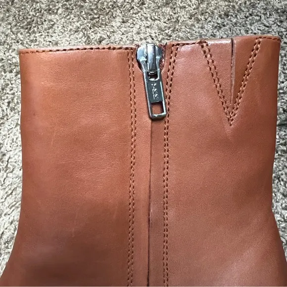 Madewell ‘The Darcy’ Ankle Boot in Warm Cinnamon, Size 6 1/2