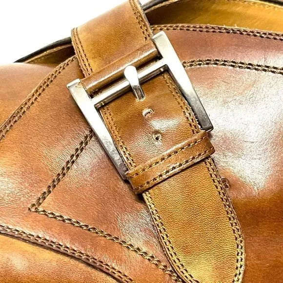 MAGNANNI Men’s Raiden Leather Monk Strap Chukka Boots 8