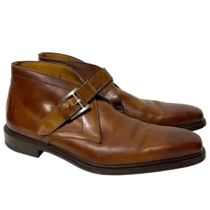 MAGNANNI Men’s Raiden Leather Monk Strap Chukka Boots 8