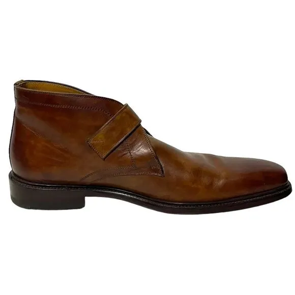 MAGNANNI Men’s Raiden Leather Monk Strap Chukka Boots 8
